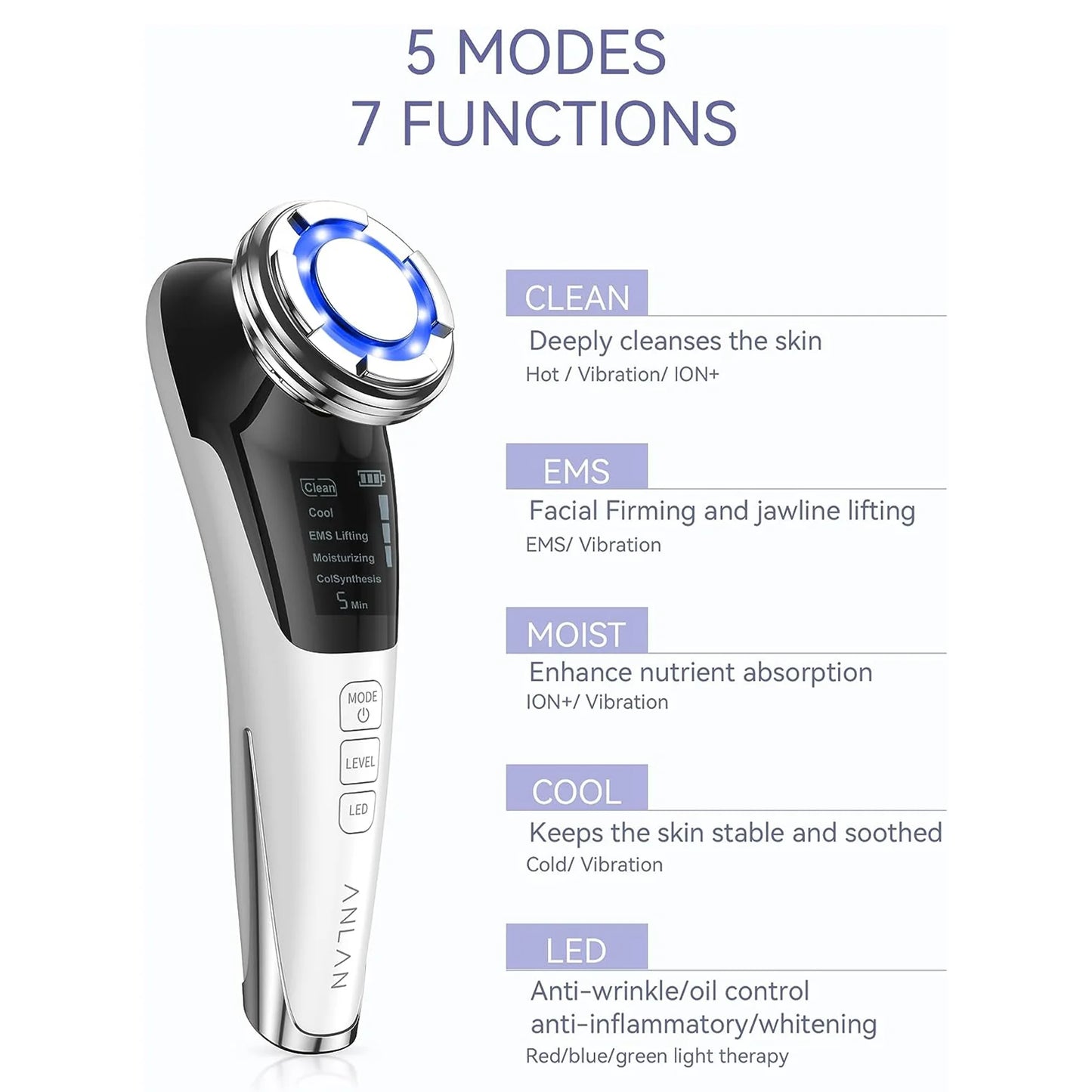 GlowLift Pro – EMS Facial Massager with Hot & Cold Therapy