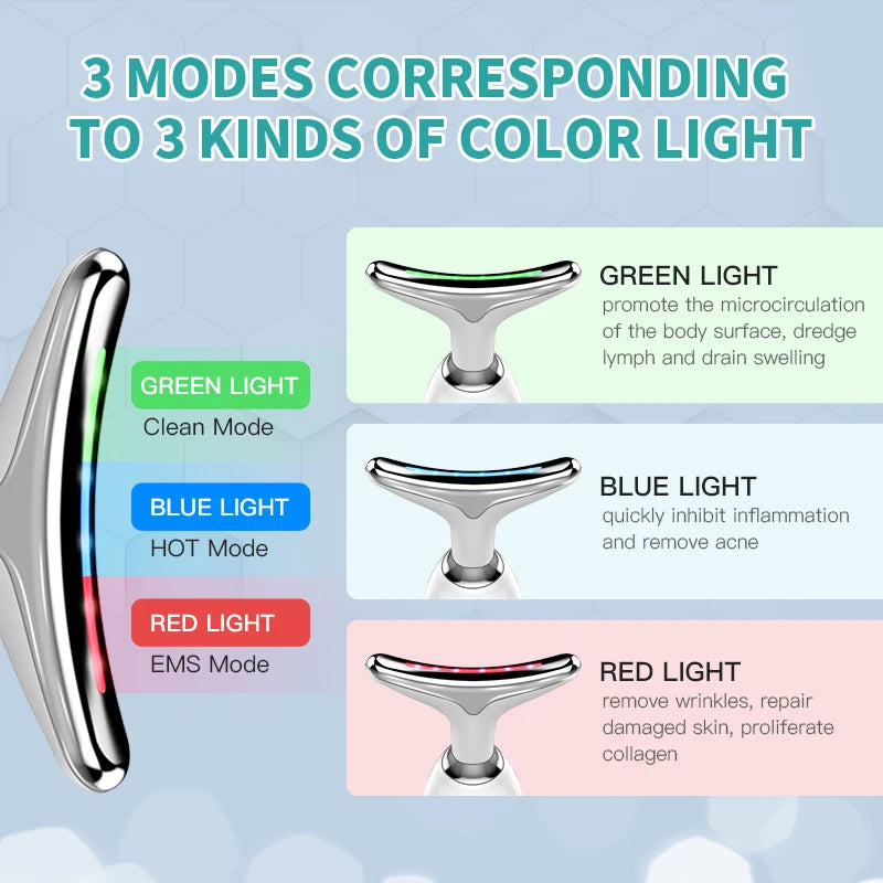 GlowLift™ Neck & Face Firming Tool – EMS & LED Rejuvenation