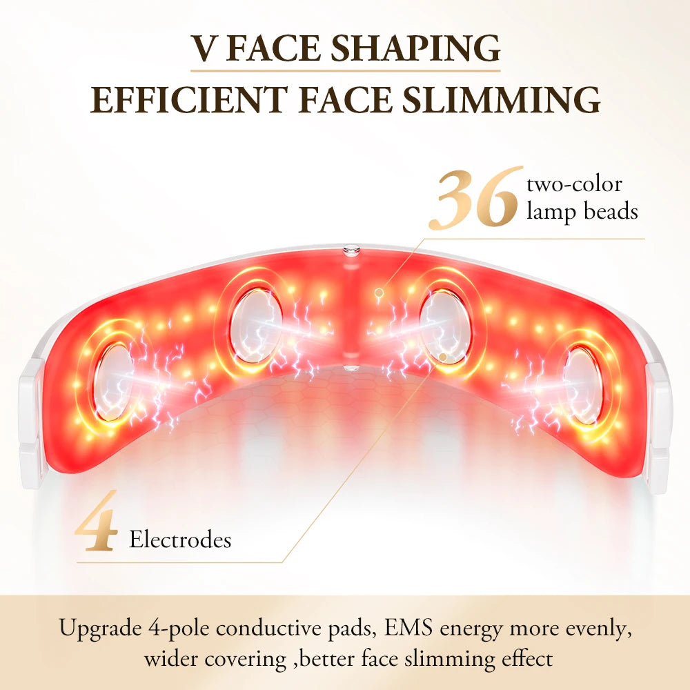 V-Lift Pro™ Facial Sculpting Device – EMS & LED Technology for a Youthful Jawline