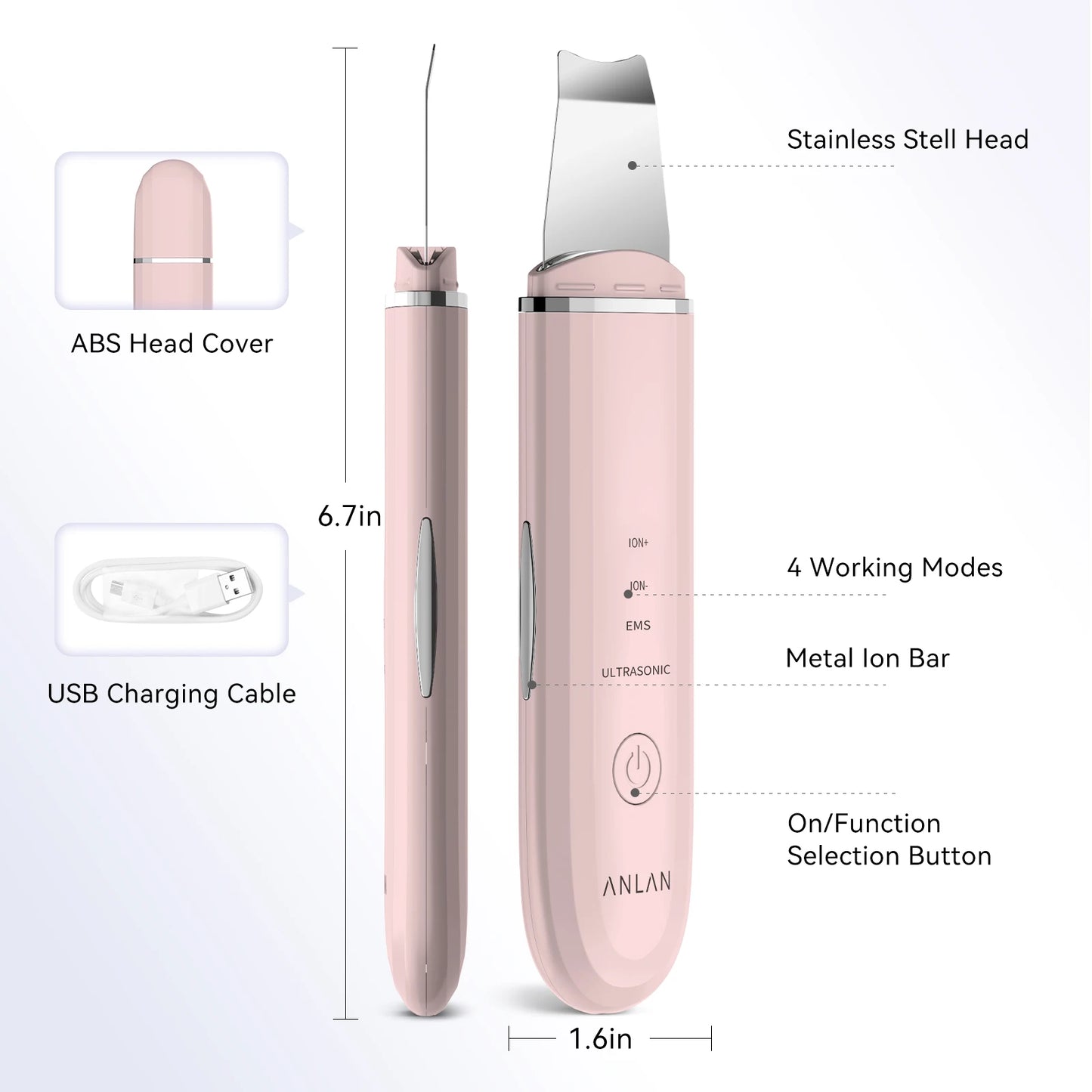 SkinRenew Ultrasonic Face Lifter – Deep Cleansing & Skin Tightening Device