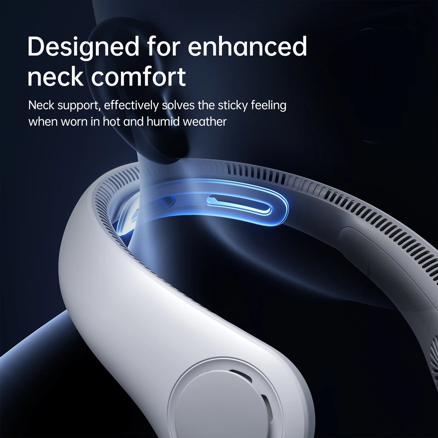 BreezeMate – Wearable Neck Fan for Cool Comfort On-the-Go