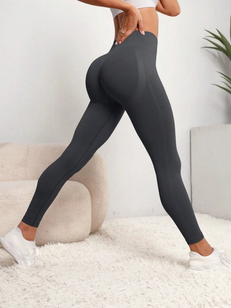 LiftFlex Seamless Leggings – High-Waist Push-Up Fit for Gym & Yoga