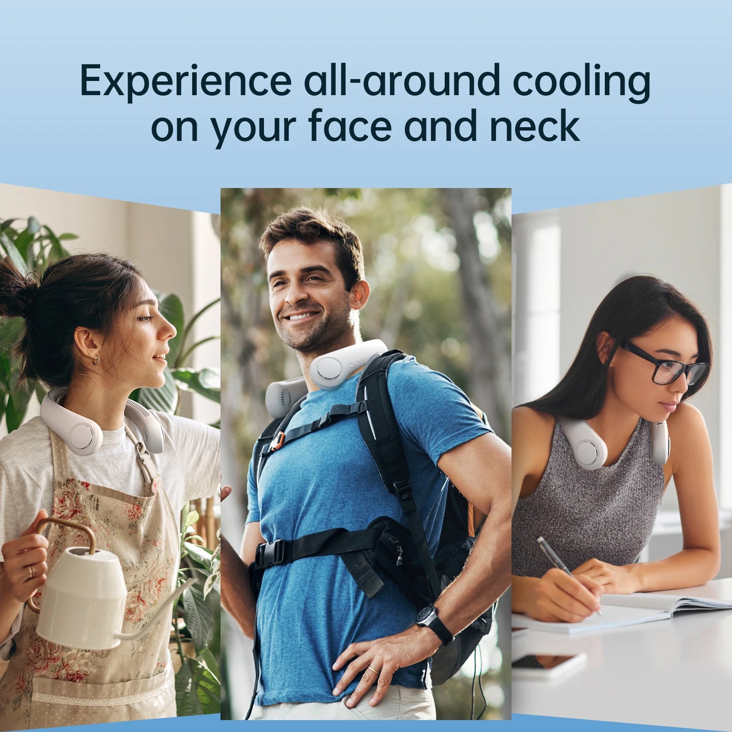 BreezeMate – Wearable Neck Fan for Cool Comfort On-the-Go