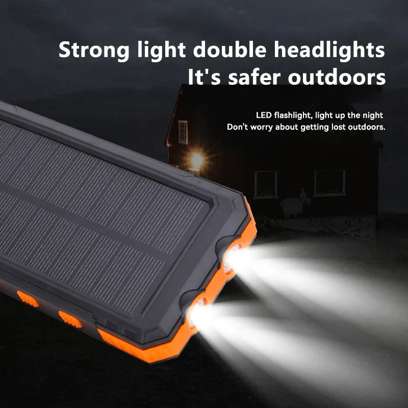 SolarCharge Max™ – 200,000mAh Portable Power Bank with USB-C & Solar Panel
