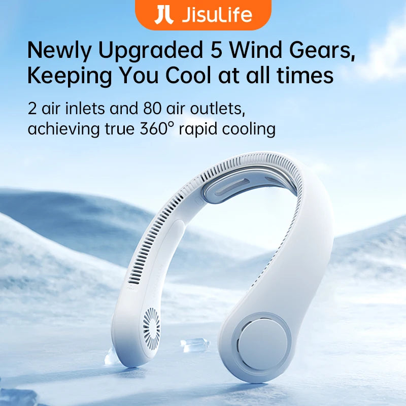 BreezeMate – Wearable Neck Fan for Cool Comfort On-the-Go