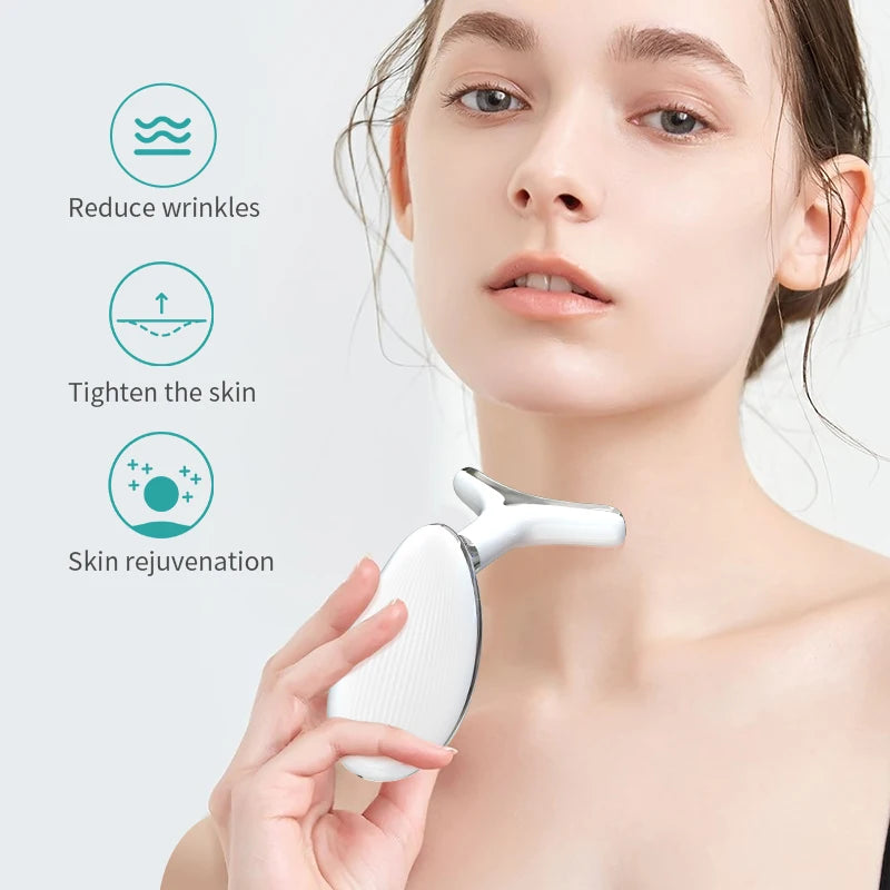GlowLift™ Neck & Face Firming Tool – EMS & LED Rejuvenation