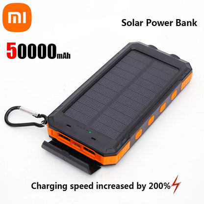 SolarCharge Max™ – 200,000mAh Portable Power Bank with USB-C & Solar Panel
