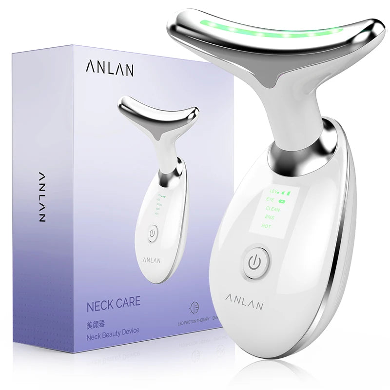 GlowLift™ Neck & Face Firming Tool – EMS & LED Rejuvenation