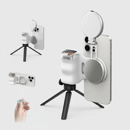 SnapGrip Pro™ – Magnetic Camera Handle with Remote for iPhone & Android