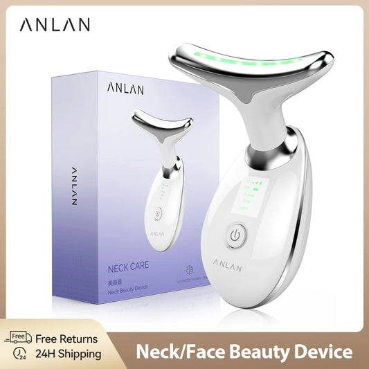 GlowLift™ Neck & Face Firming Tool – EMS & LED Rejuvenation