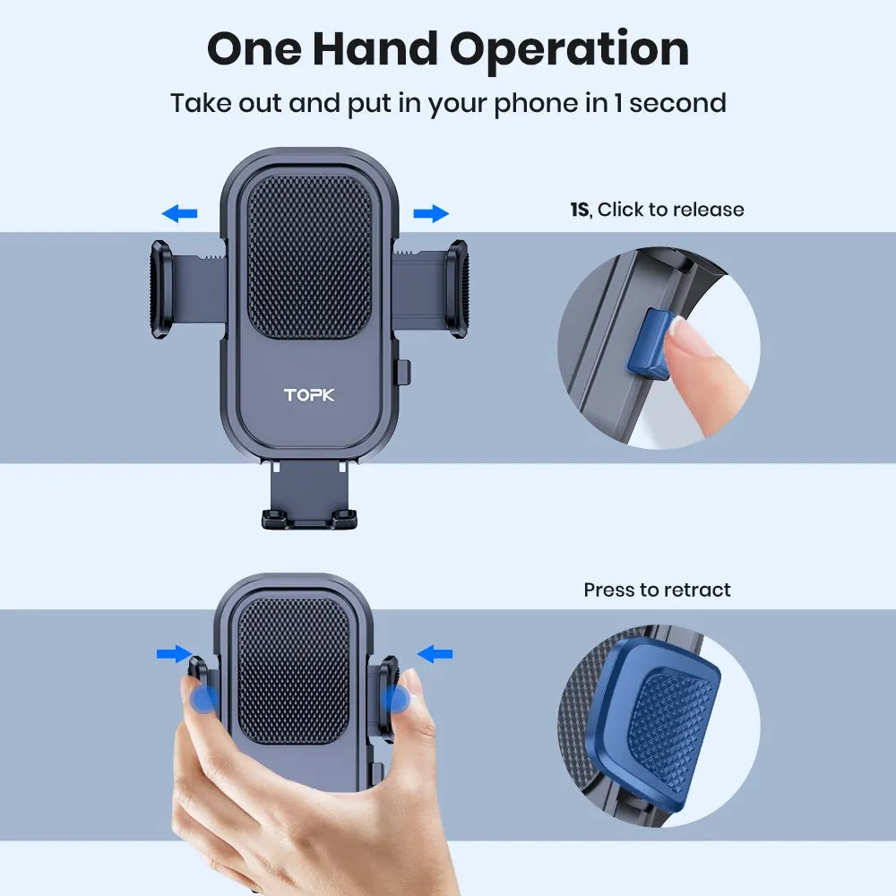 DriveMate Phone Clip – Your Road Companion for Safer, Hands-Free Driving